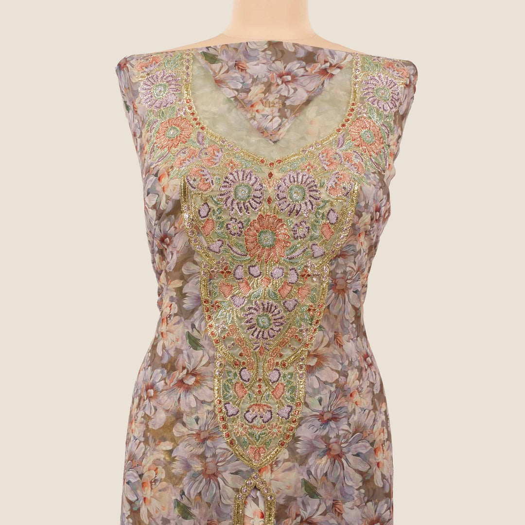 italian-silk-golden-magnolia-Mukhawar-fabric #colour_sage-taupe