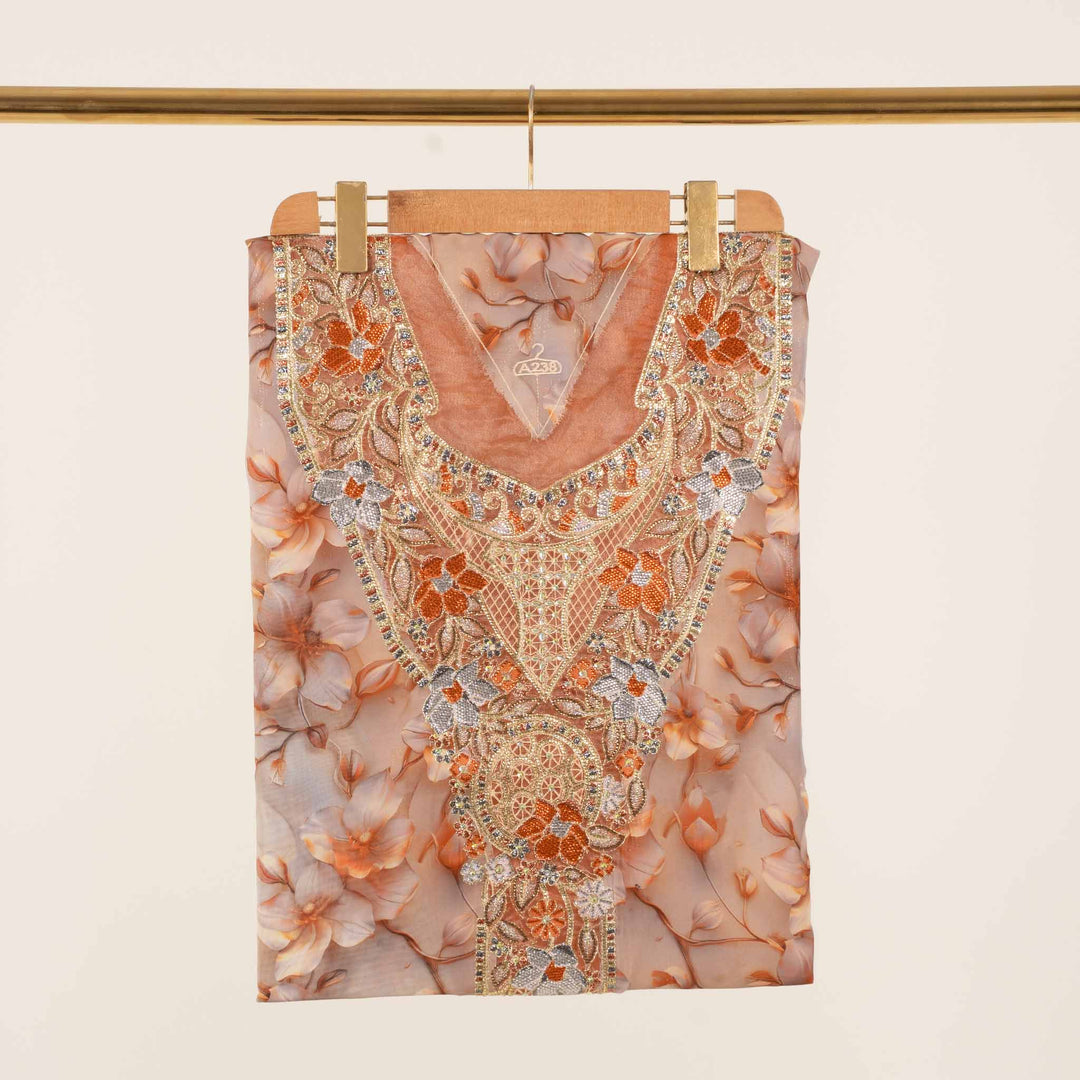 plain-chiffon-amber-magnolia Mukhawar fabric 