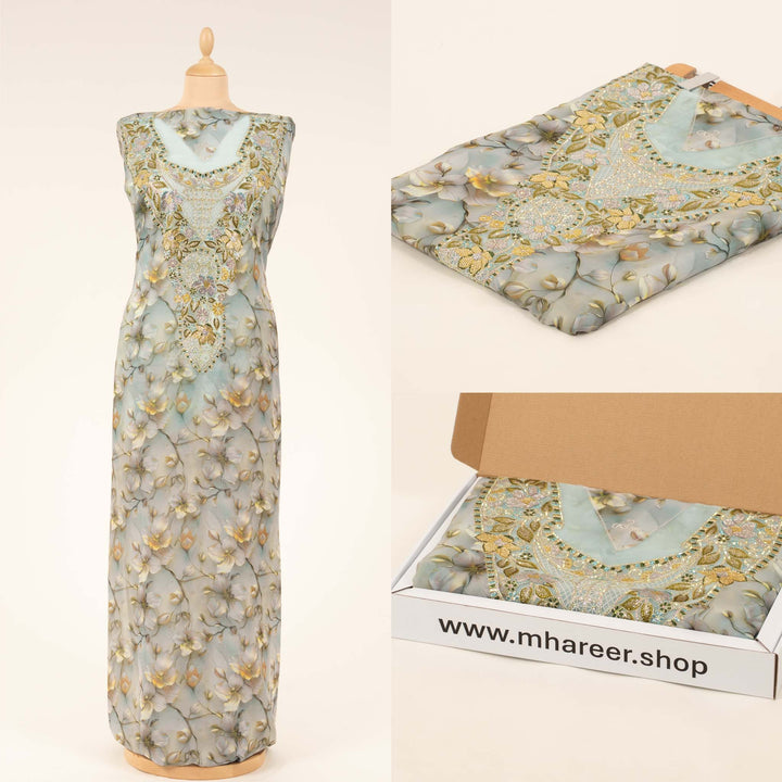 plain-chiffon-amber-magnolia Mukhawar fabric 