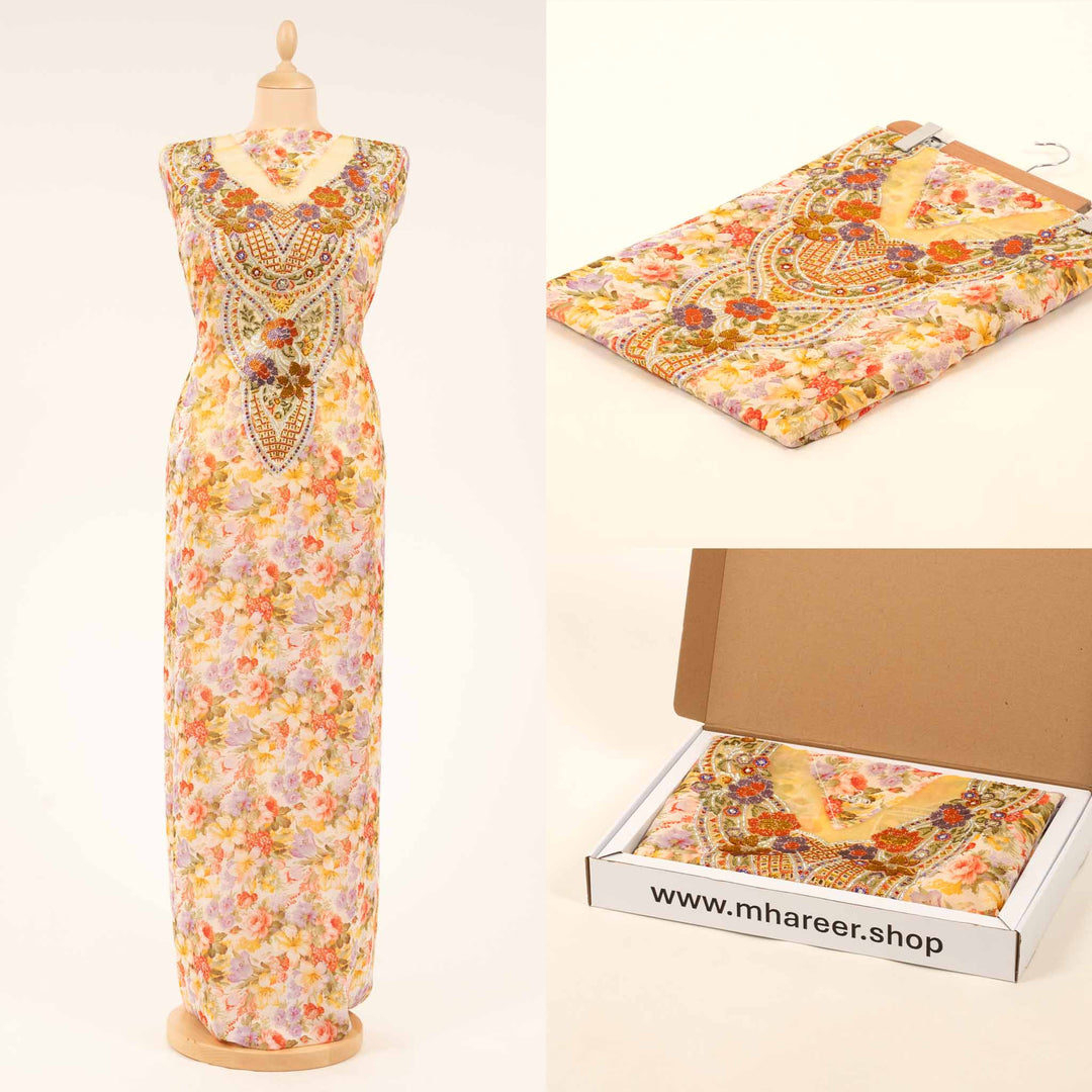plain-chiffon-bloom-cascade Mukhawar fabric 