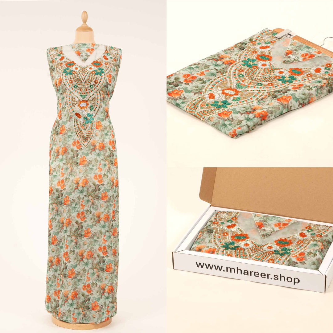 plain-chiffon-bloom-cascade Mukhawar fabric 