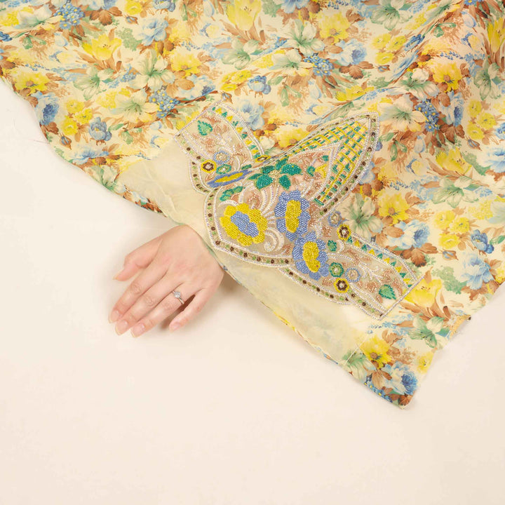 plain-chiffon-bloom-cascade Mukhawar fabric 