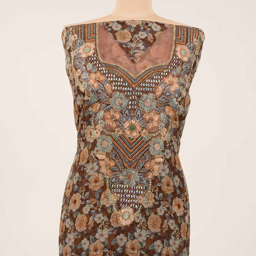 crushed-crepe-rose-garden Mukhawar fabric 