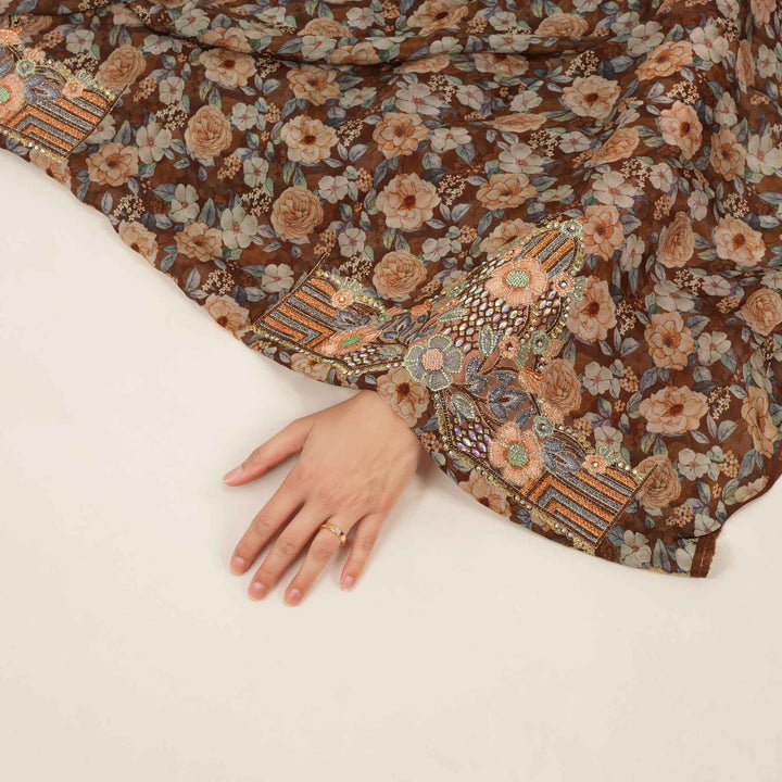 crushed-crepe-rose-garden Mukhawar fabric 