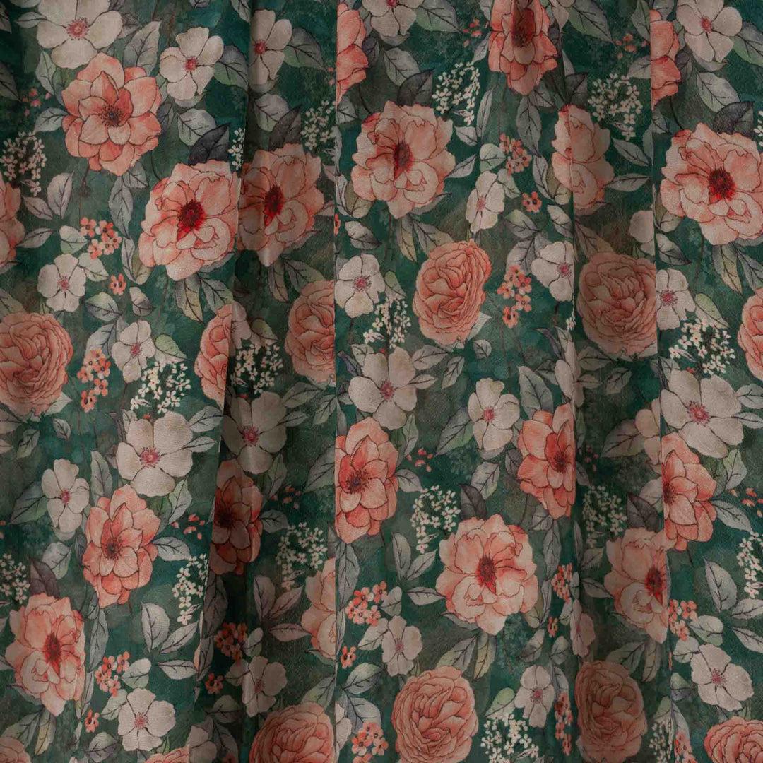 crushed-crepe-rose-garden Mukhawar fabric 