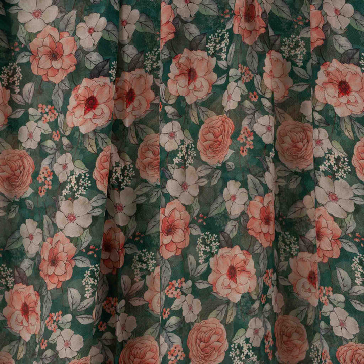 crushed-crepe-rose-garden Mukhawar fabric 