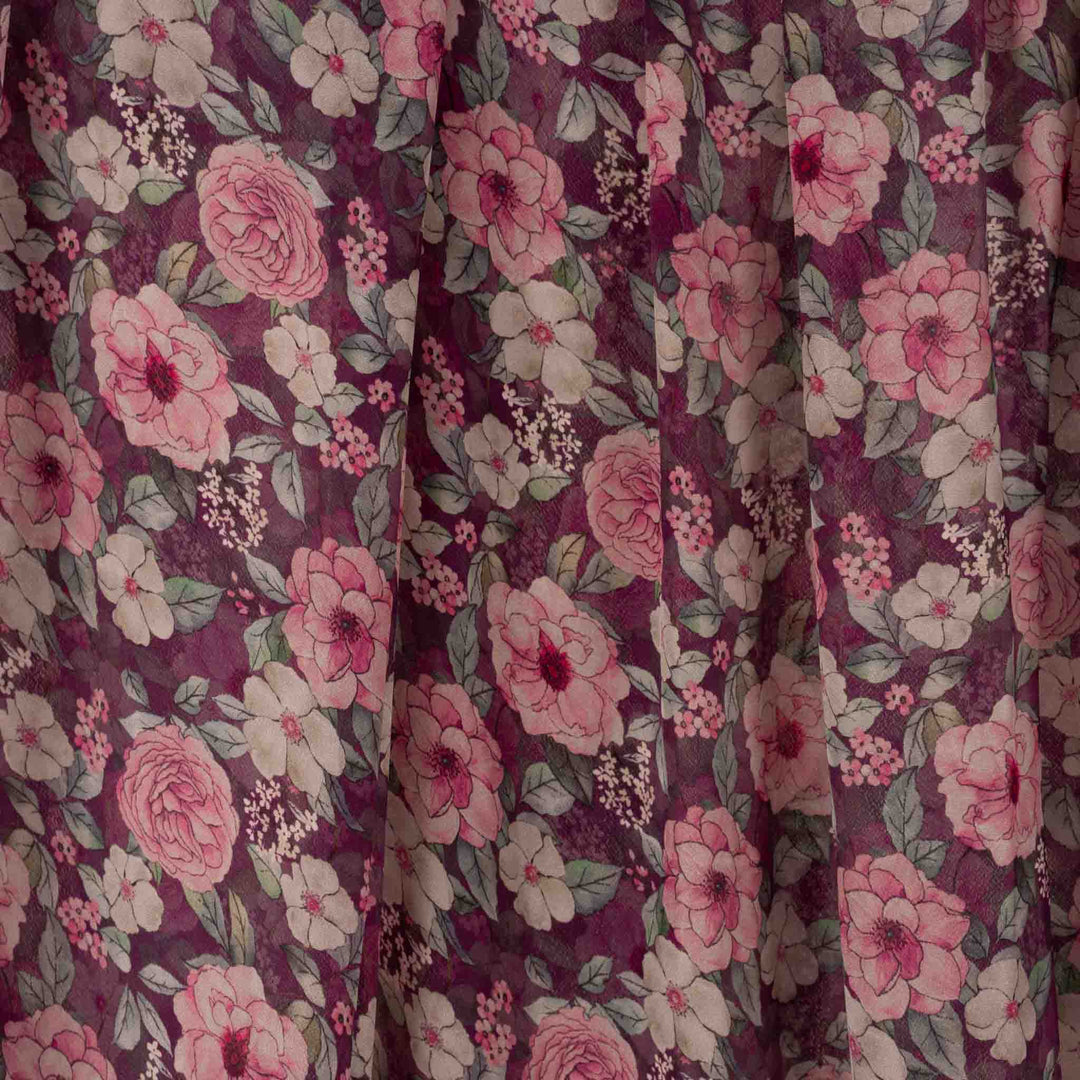 crushed-crepe-rose-garden Mukhawar fabric 
