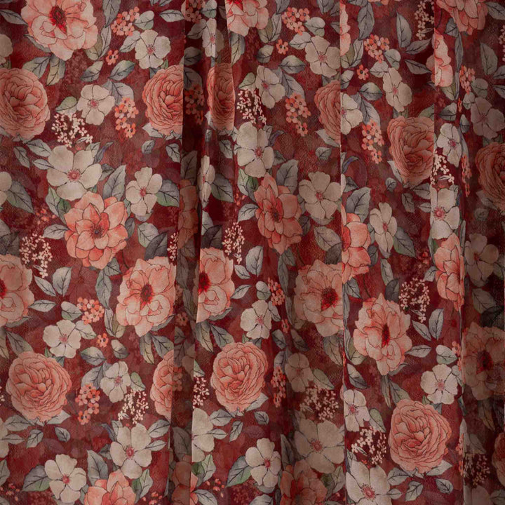 crushed-crepe-rose-garden Mukhawar fabric 