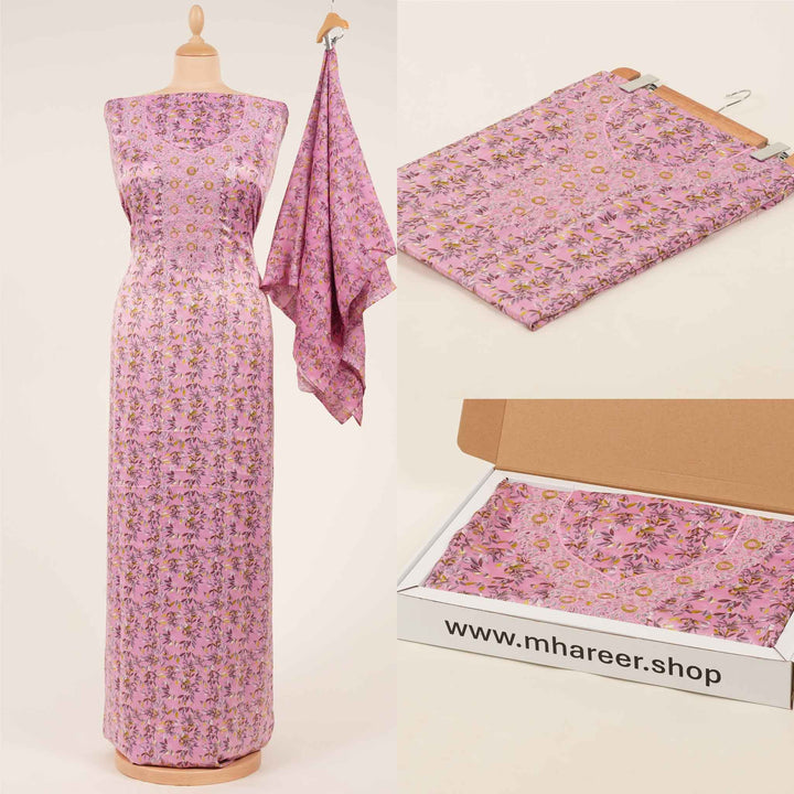 light-baby-silk-celeste-leaves-with-shaila Mukhawar fabric 