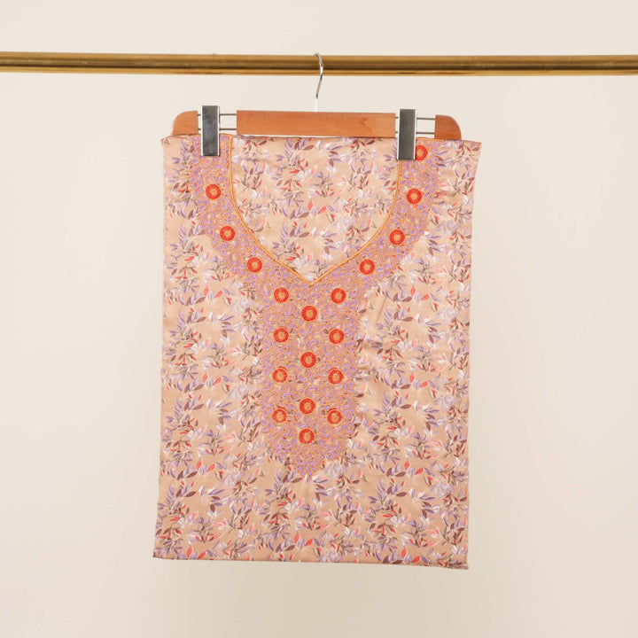 light-baby-silk-celeste-leaves-with-shaila Mukhawar fabric 