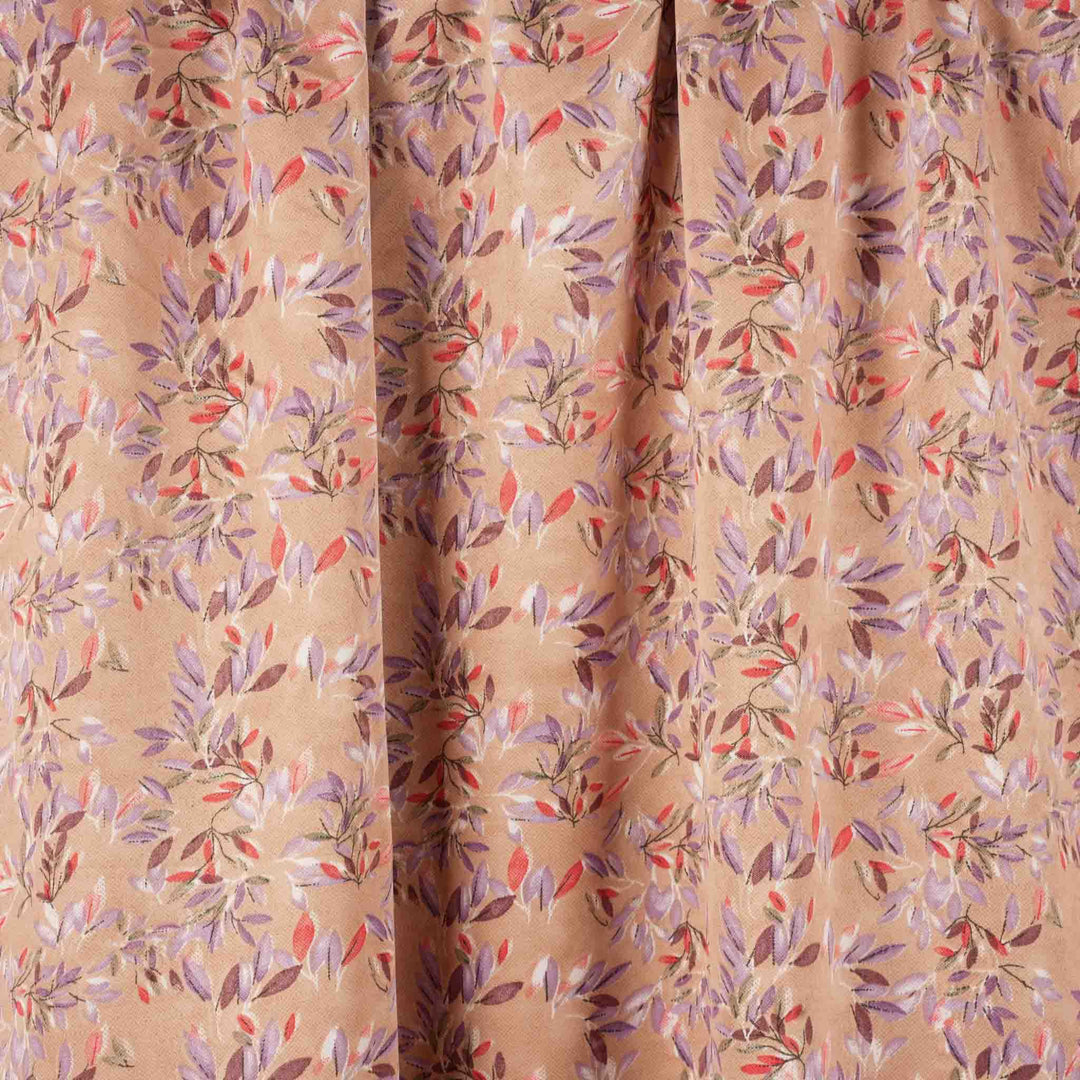light-baby-silk-celeste-leaves-with-shaila Mukhawar fabric 