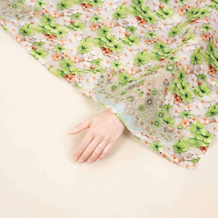 light-baby-silk-tropical-bloom-with-shaila Mukhawar fabric 