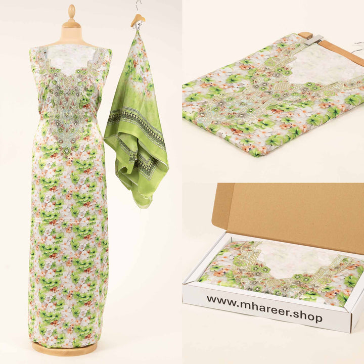 light-baby-silk-tropical-bloom-with-shaila Mukhawar fabric 