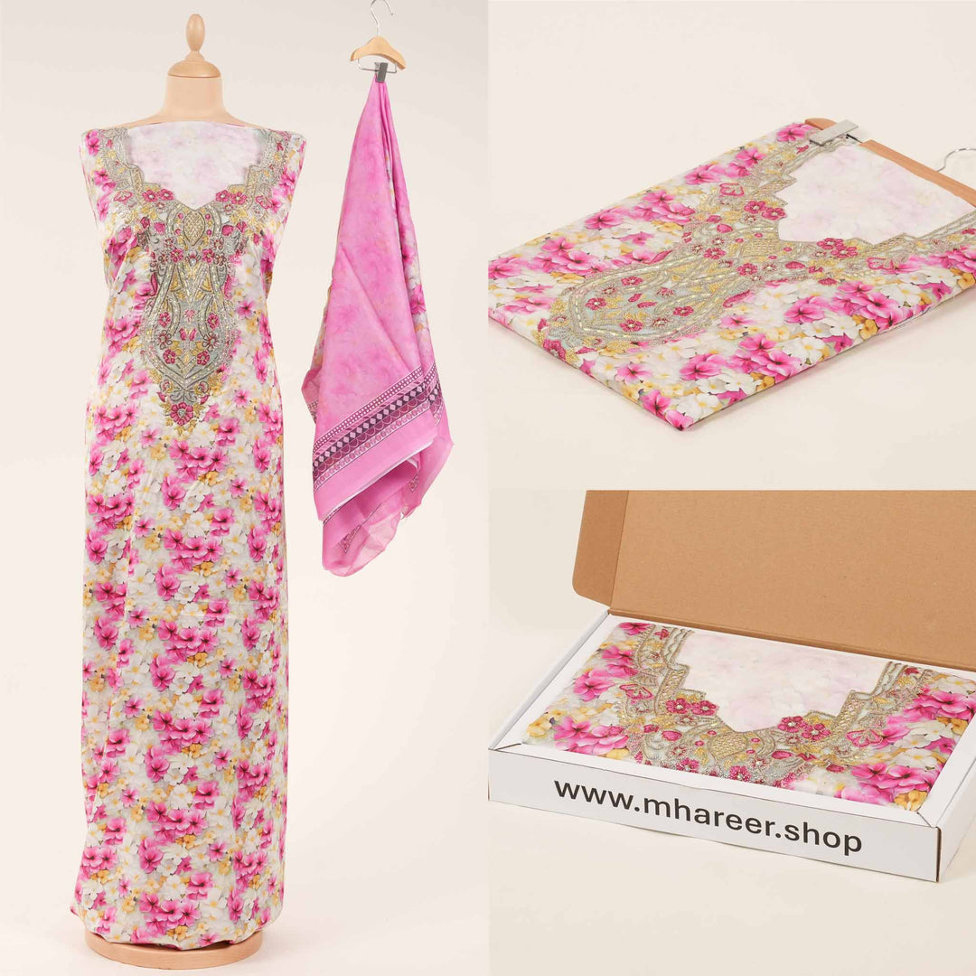 light-baby-silk-tropical-bloom-with-shaila Mukhawar fabric 