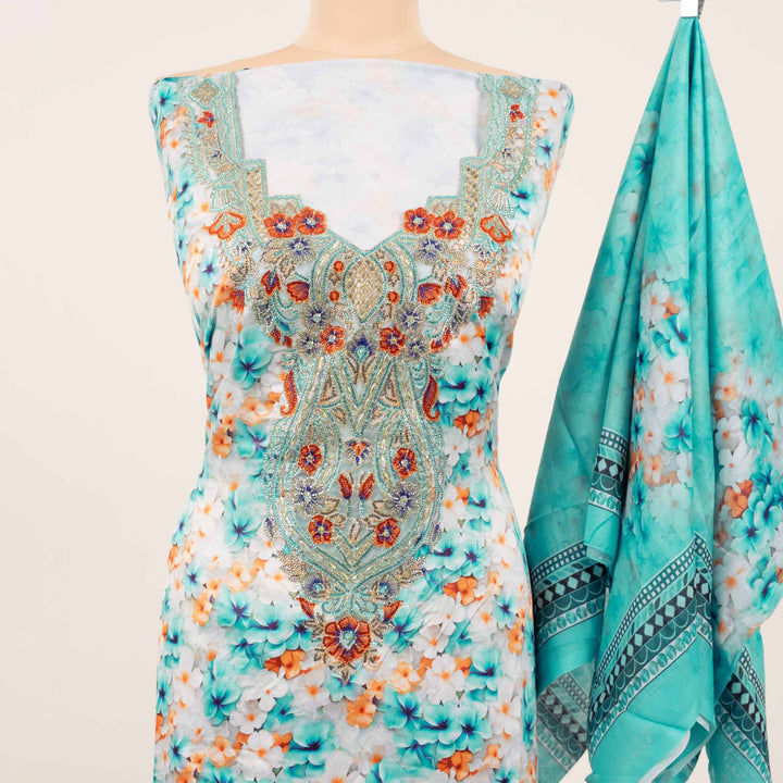 light-baby-silk-tropical-bloom-with-shaila Mukhawar fabric 