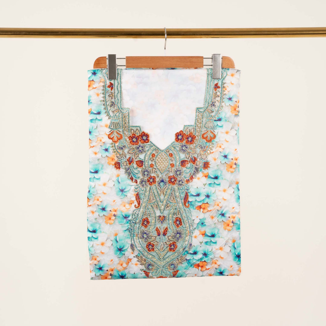 crushed-crepe-rose-garden Mukhawar fabric 