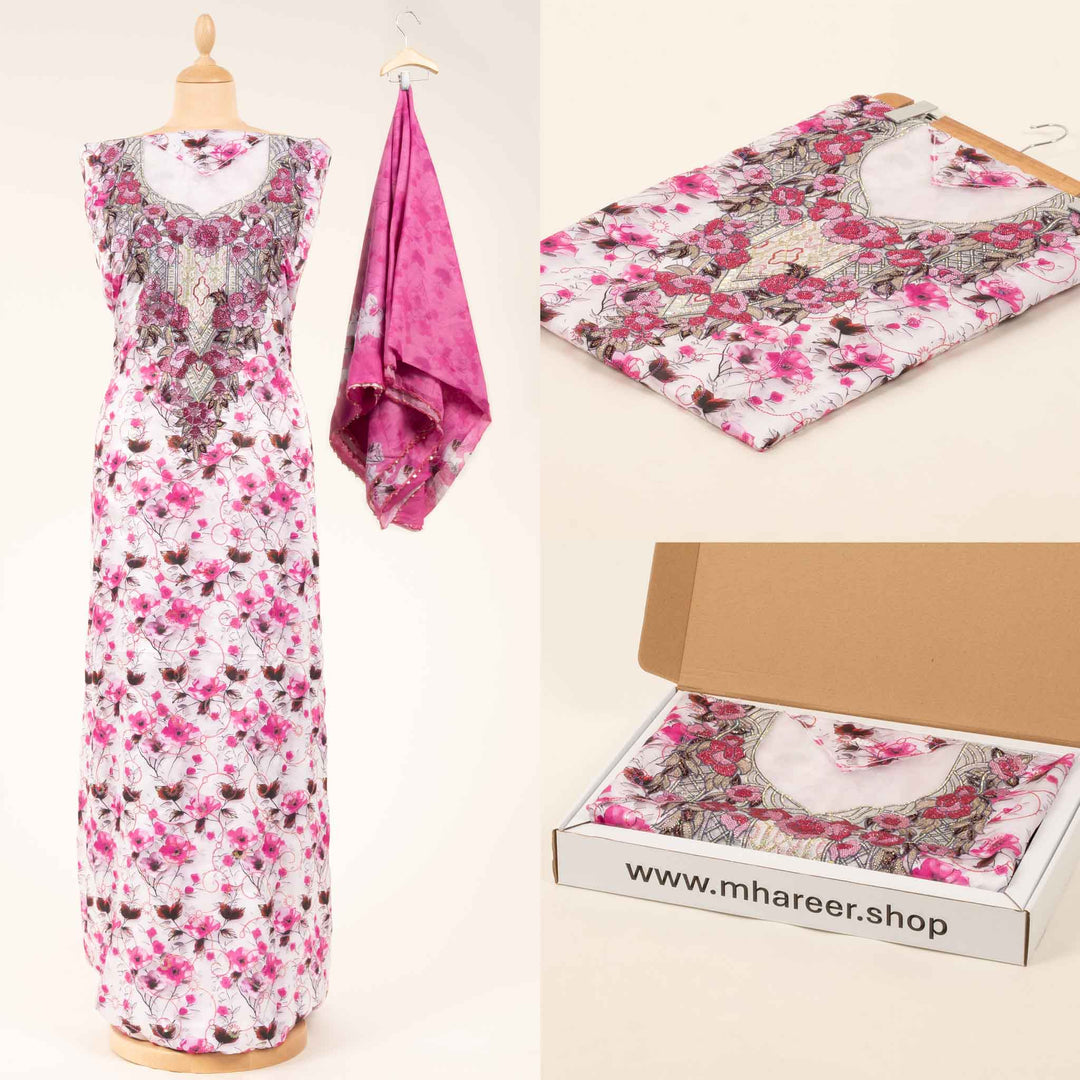 light-baby-silk-velvet-bloom-with-shaila Mukhawar fabric 
