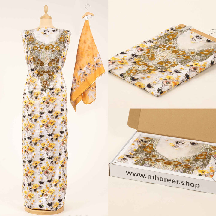 light-baby-silk-velvet-bloom-with-shaila Mukhawar fabric 