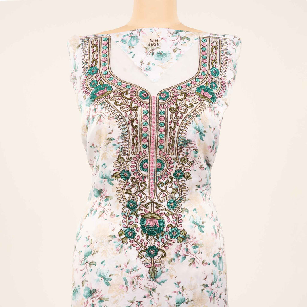 light-baby-silk-soft-blossom Mukhawar fabric #colour_sea-green