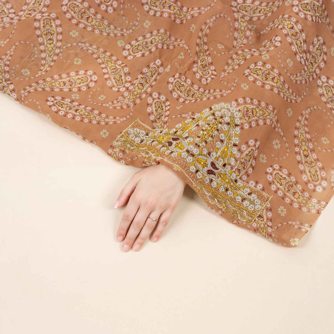 voile-desert-bloom-with-shaila Mukhawar fabric 